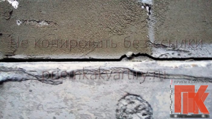 Трещины в овостройке